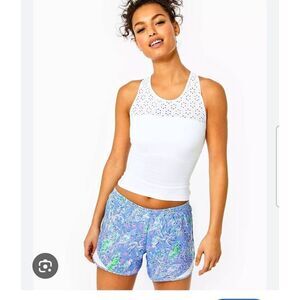 Lilly Pulitzer Ocean Trail Short Blue Peri The Turtle Package Size XS NWT